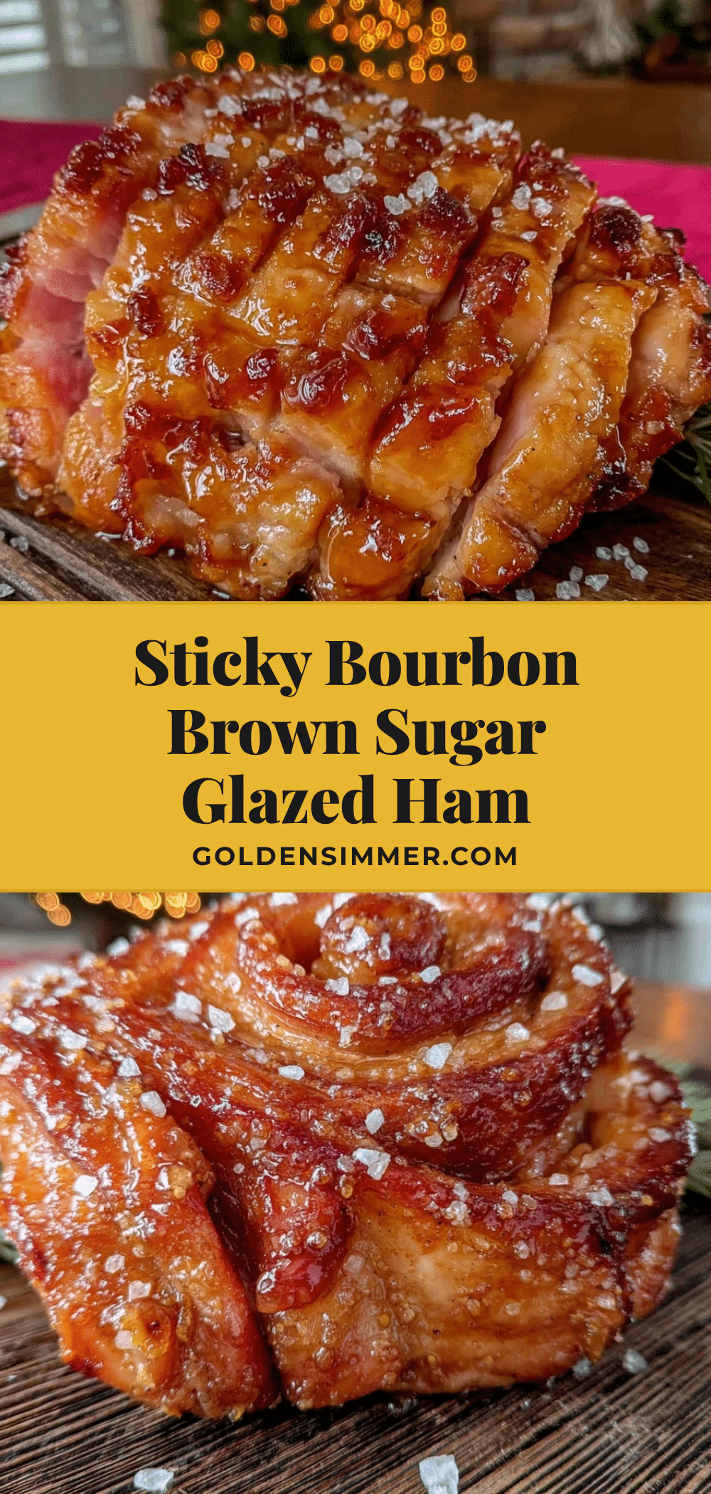 bourbon brown sugar glazed spiral ham recipe