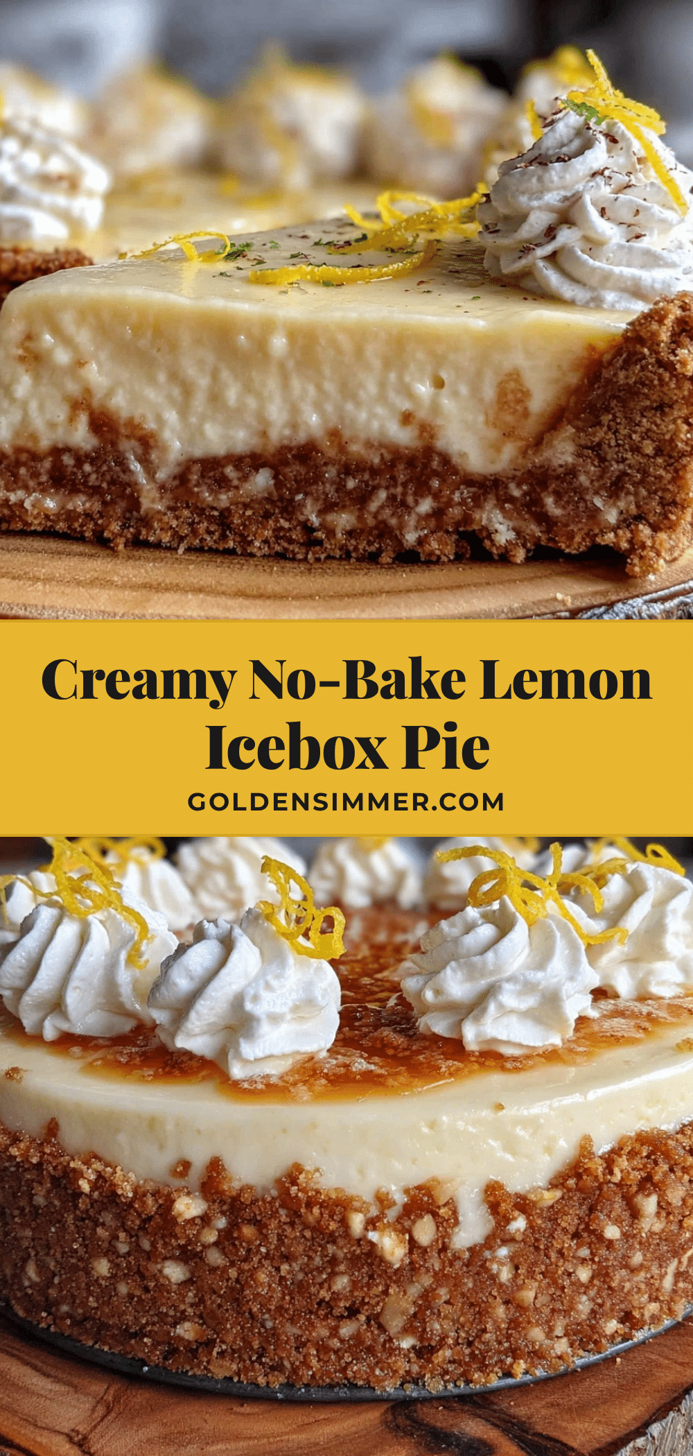 creamy no-bake lemon icebox pie recipe