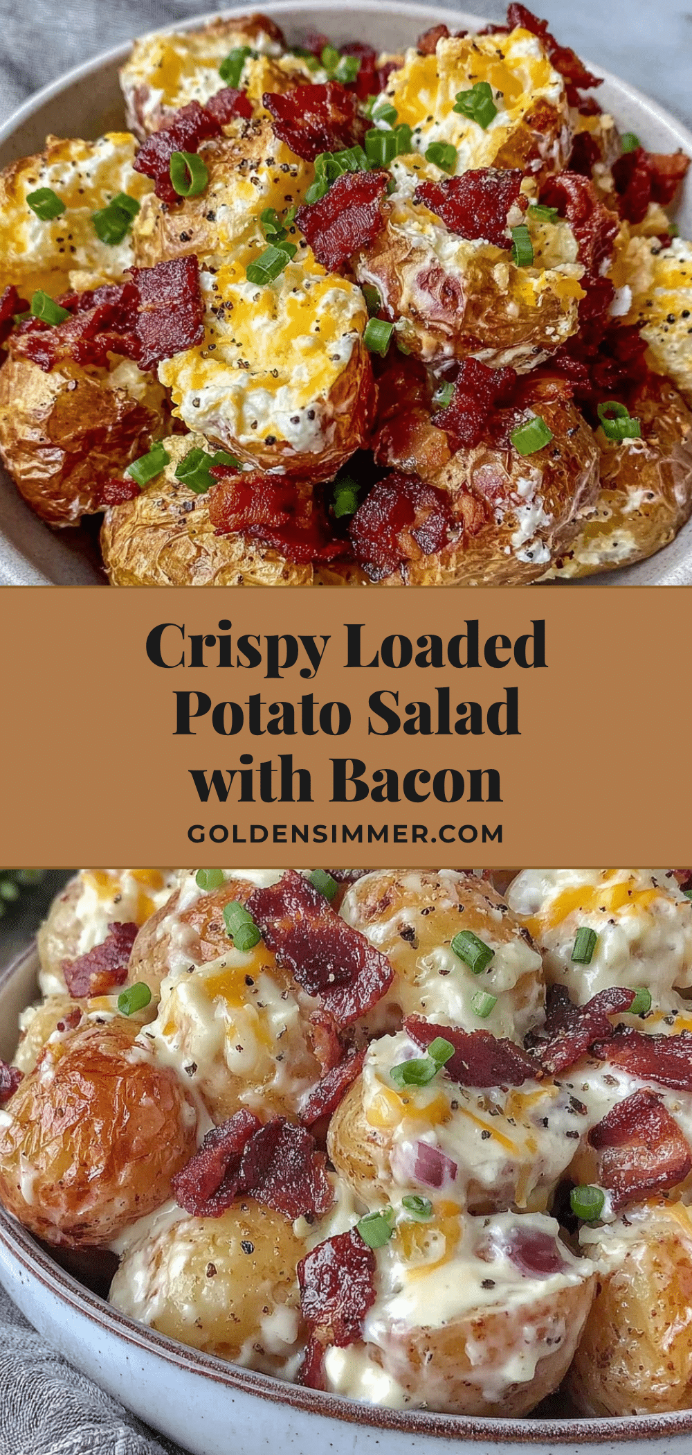 crispy loaded potato salad recipe