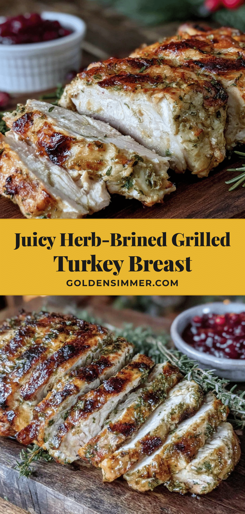 herb-brined grilled turkey breast recipe