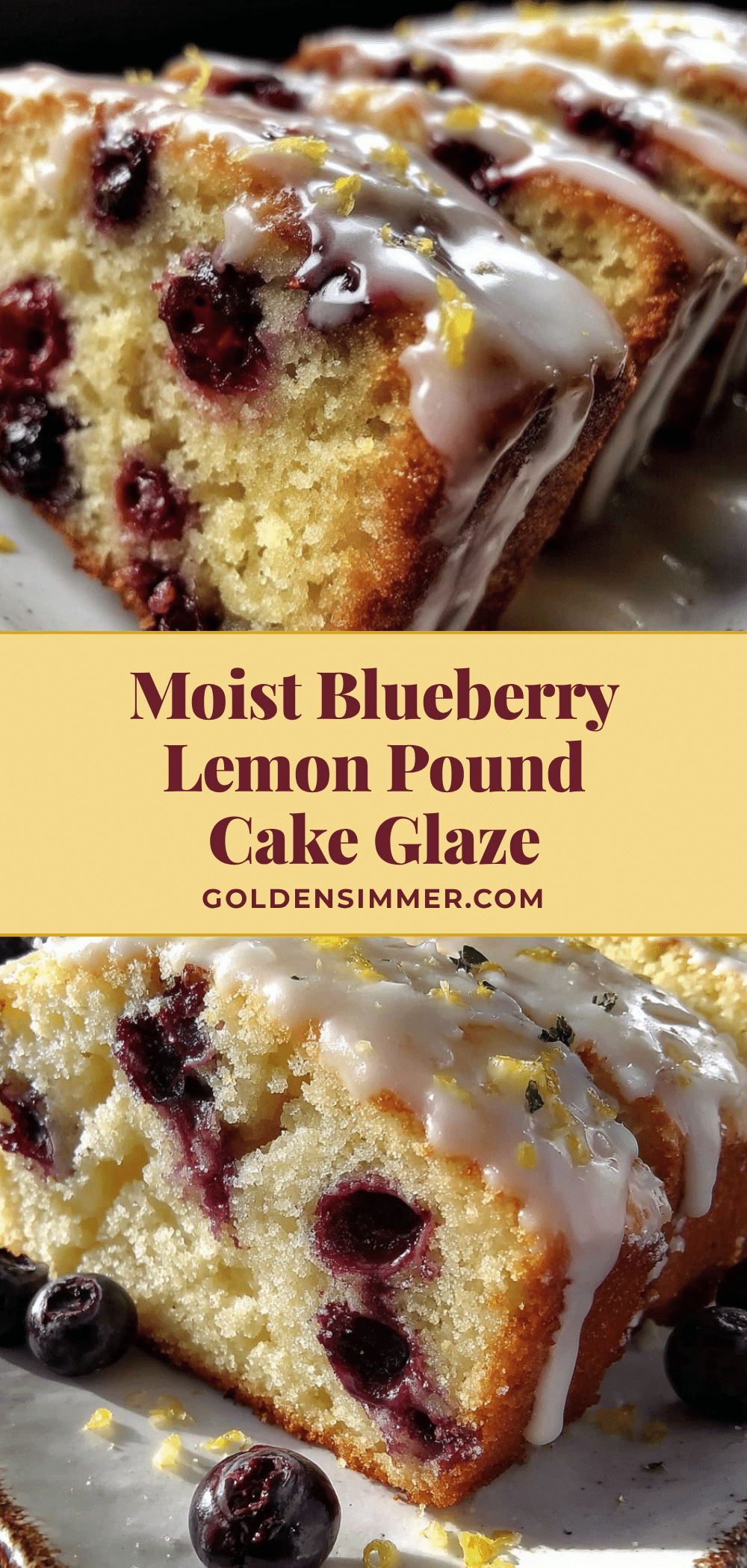 moist blueberry lemon pound cake recipe