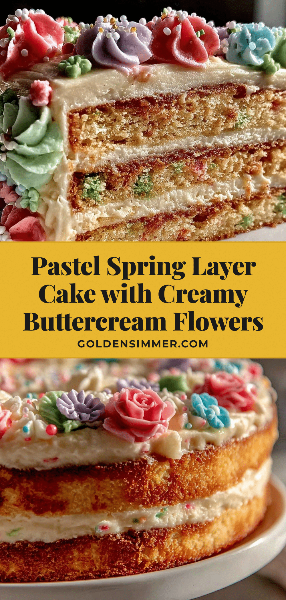 perfect pastel spring layer cake recipe