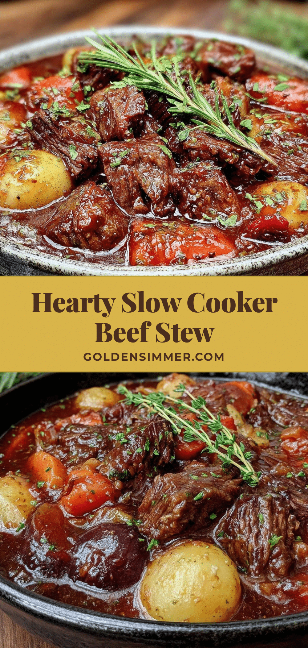 slow cooker beef stew recipe