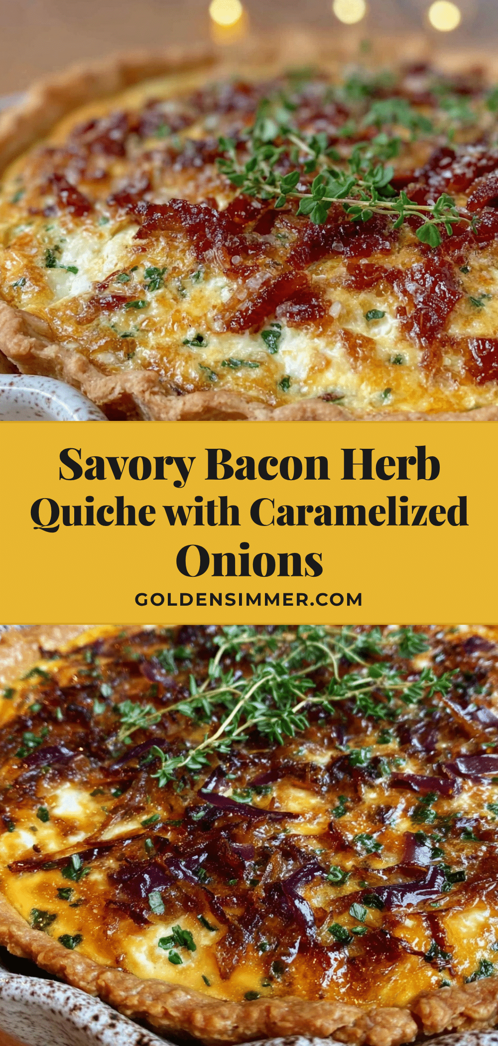 bacon and herb quiche recipe