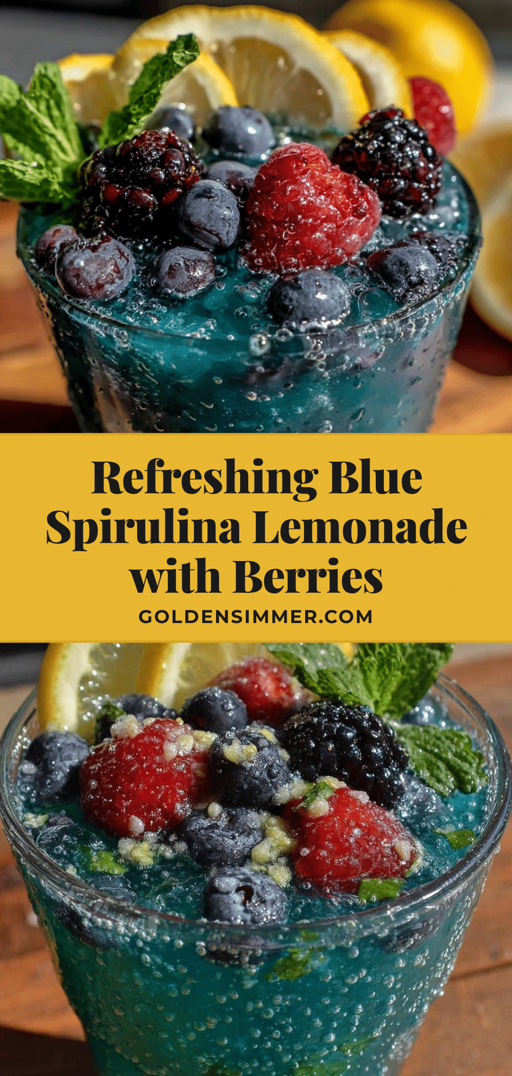 blue spirulina lemonade recipe