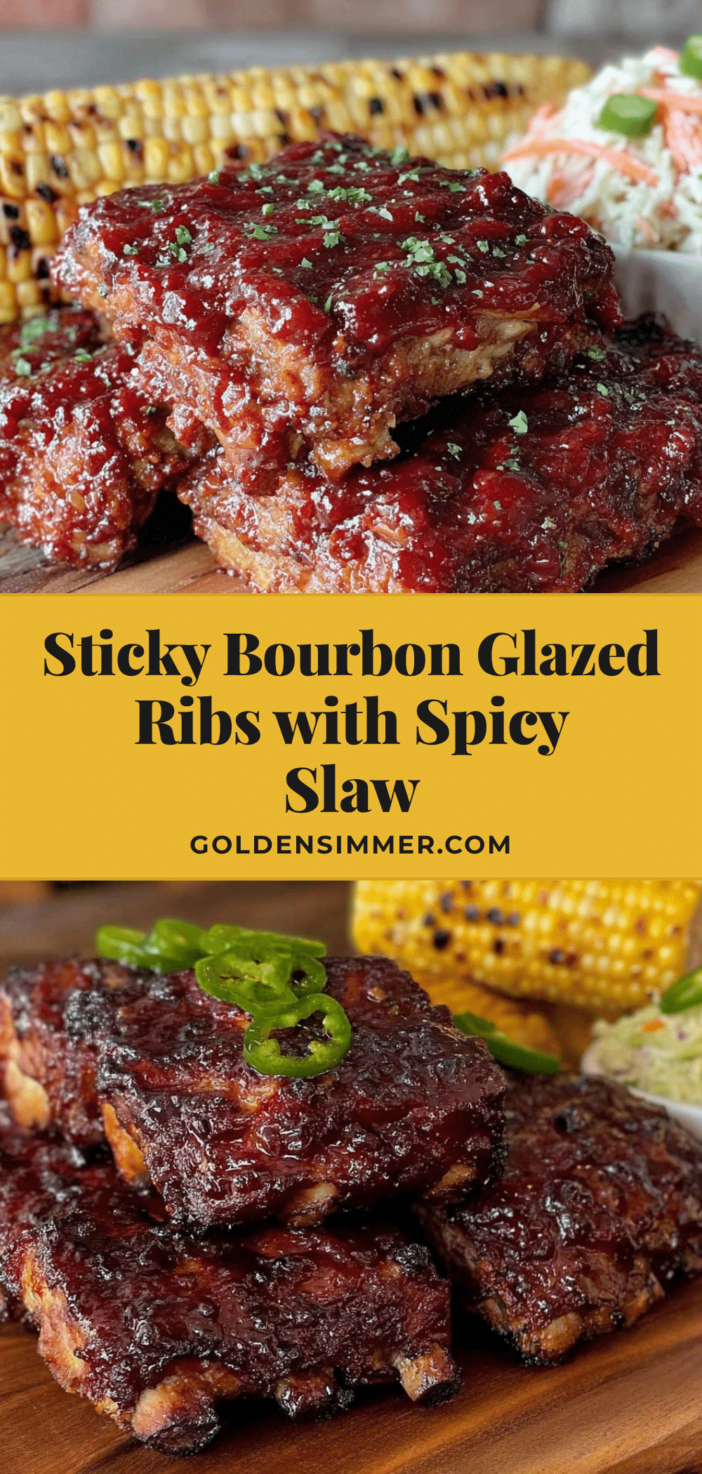 bourbon glazed ribs recipe