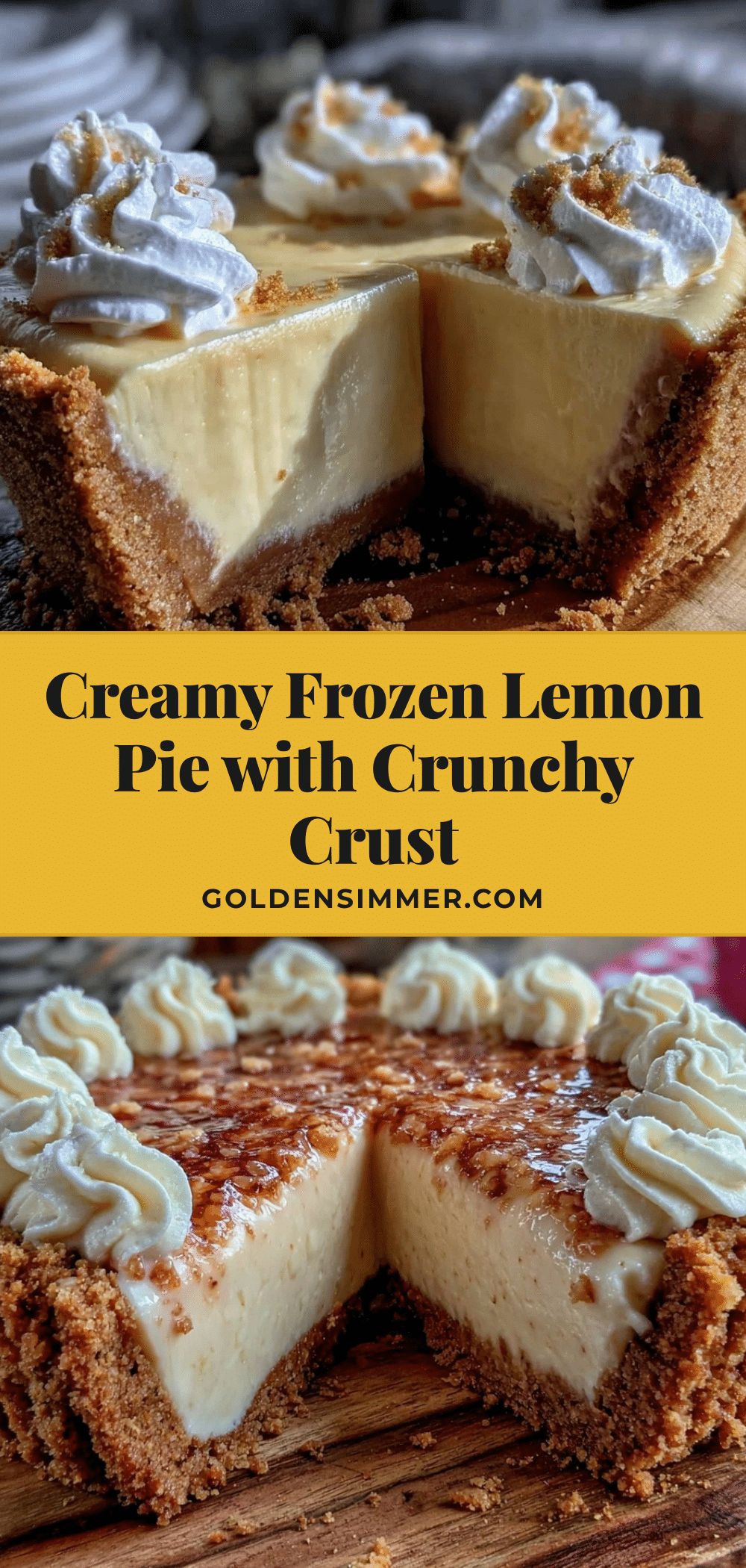 creamy frozen lemon pie recipe