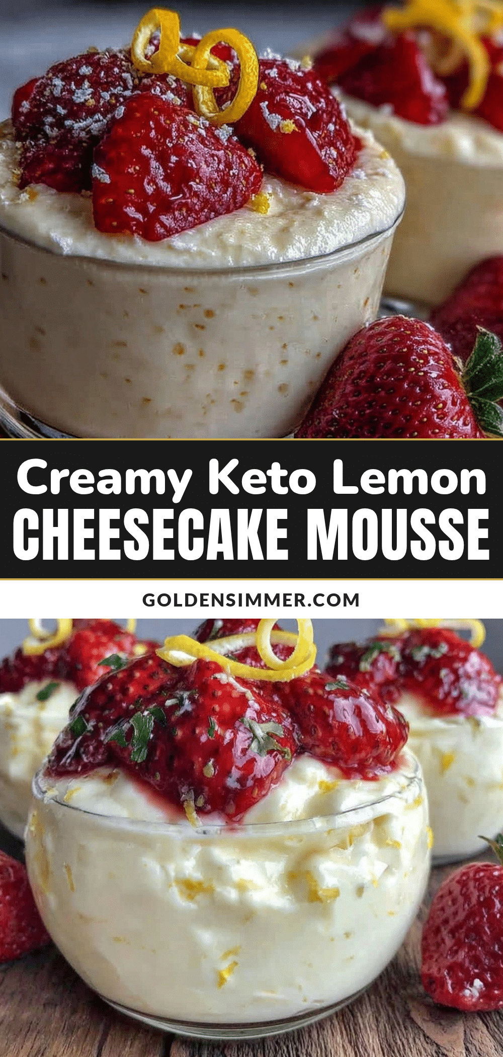 creamy keto lemon cheesecake mousse recipe