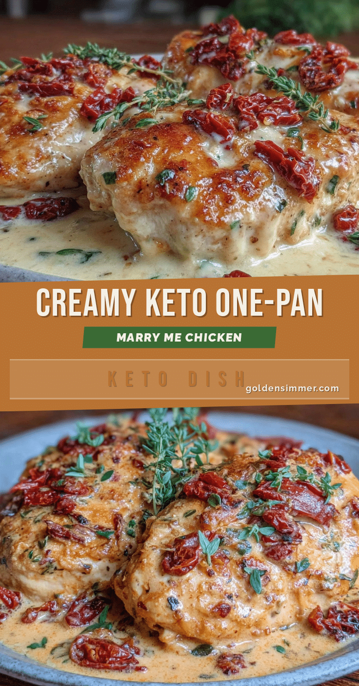 Creamy Keto One-Pan Marry Me Chicken recipe