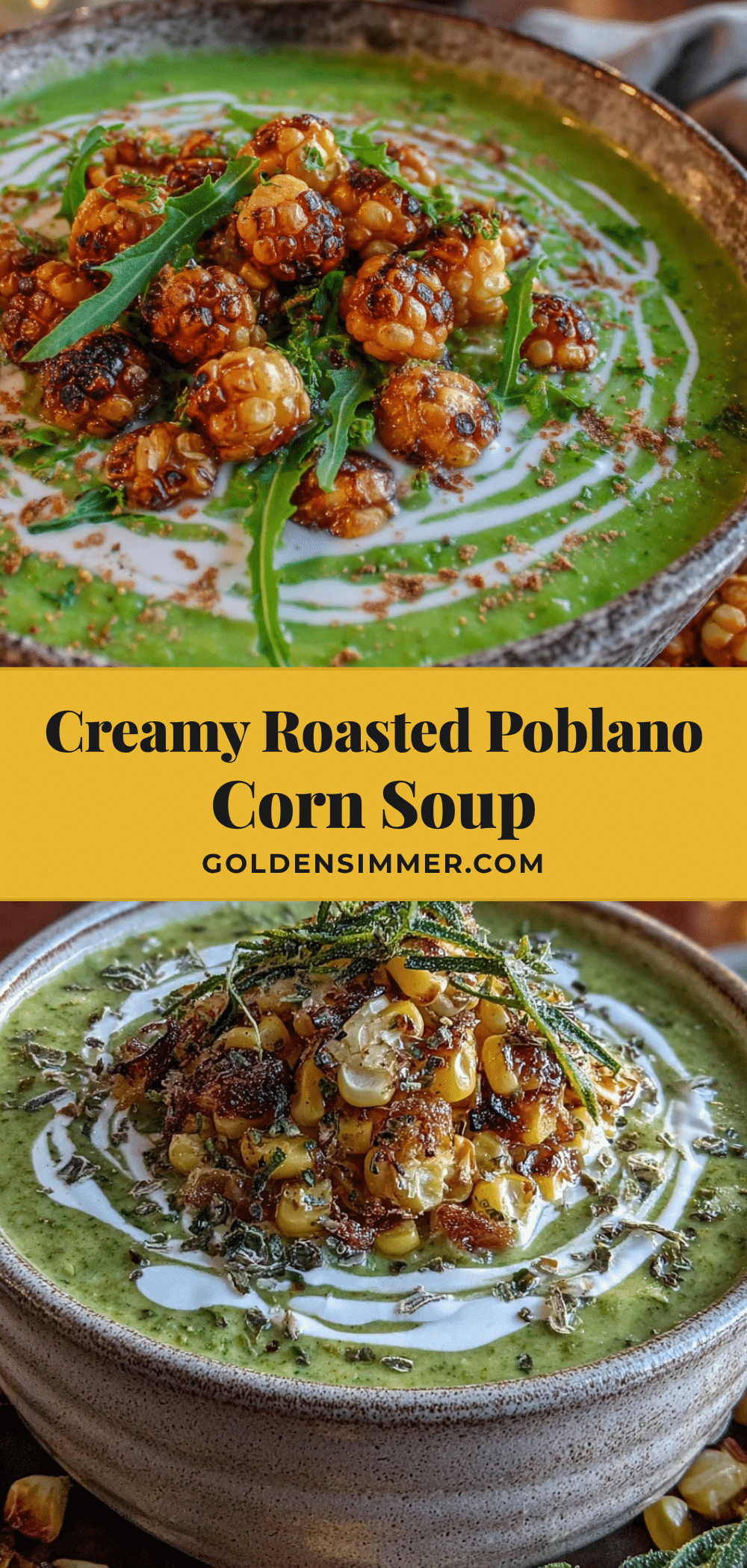 creamy poblano pepper soup recipe