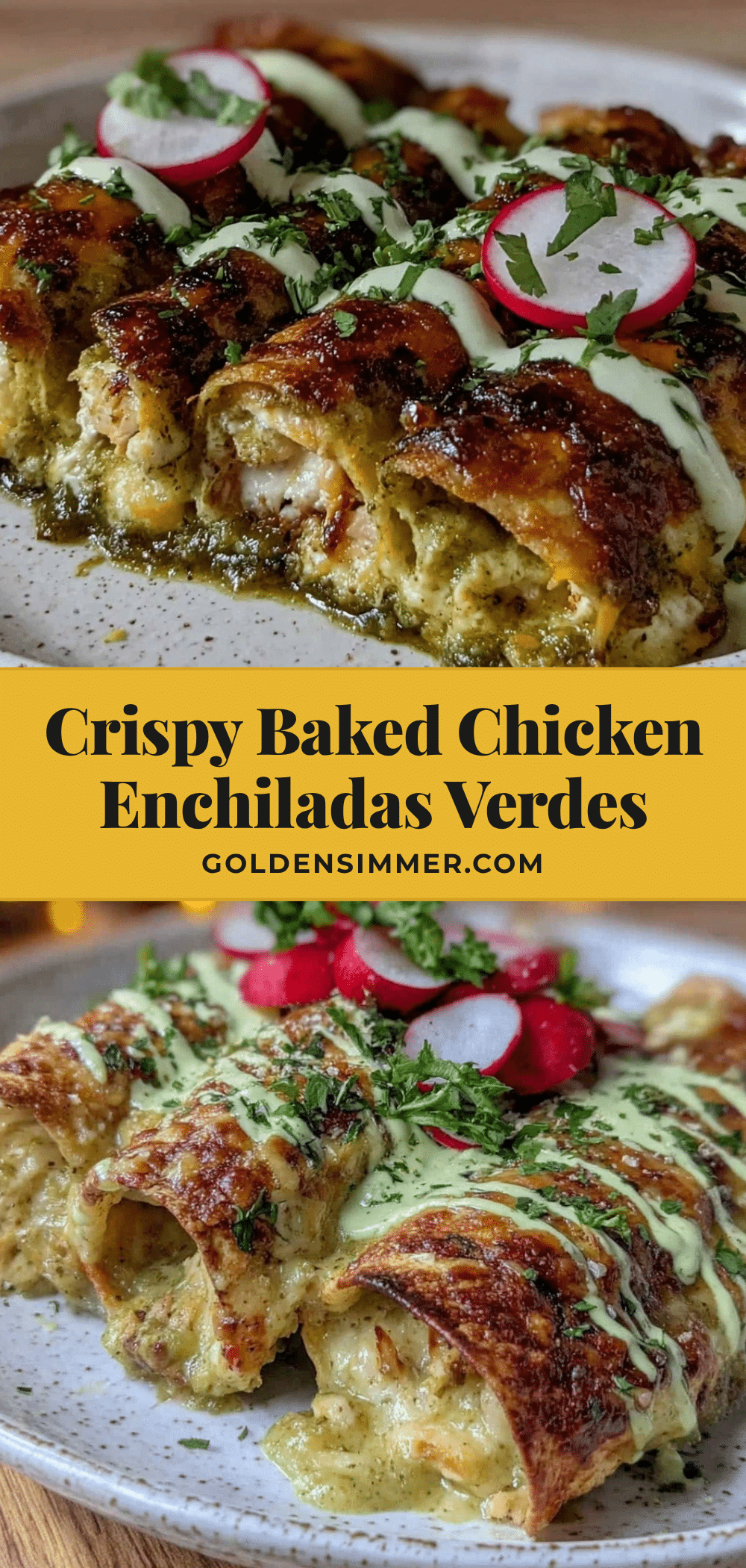 crispy baked chicken enchiladas verdes recipe