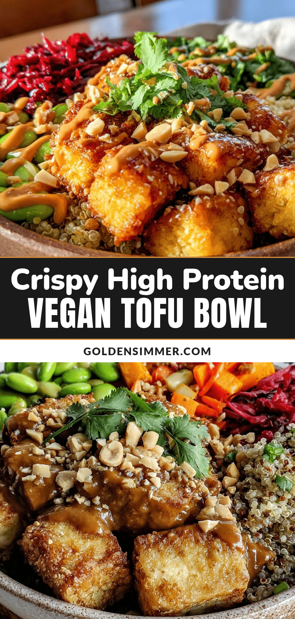 Crispy Baked Tofu Buddha Bowl recipe