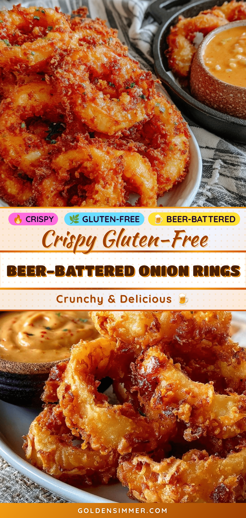 crispy gluten-free beer-battered onion rings recipe