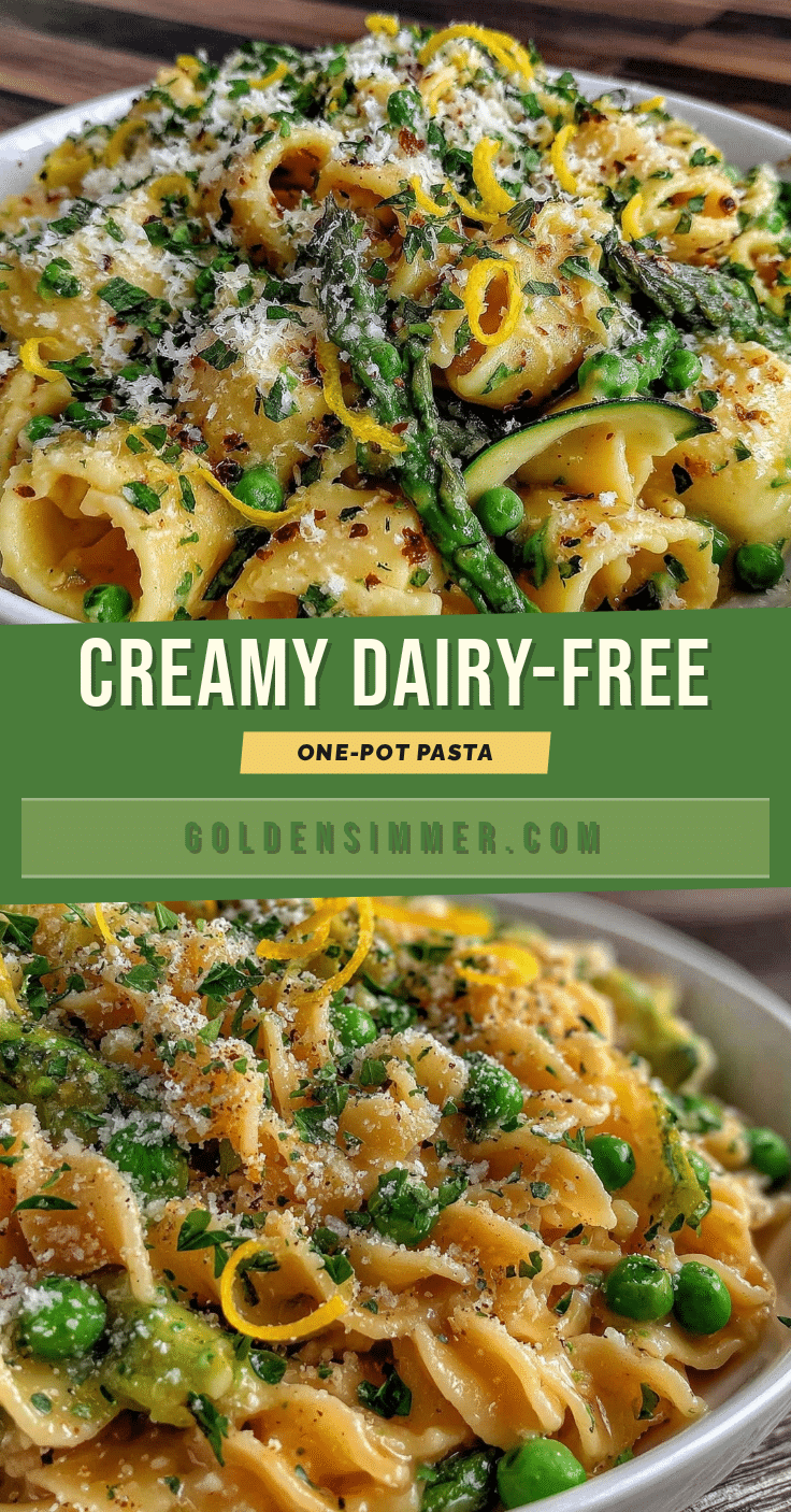 dairy-free one-pot pasta primavera recipe