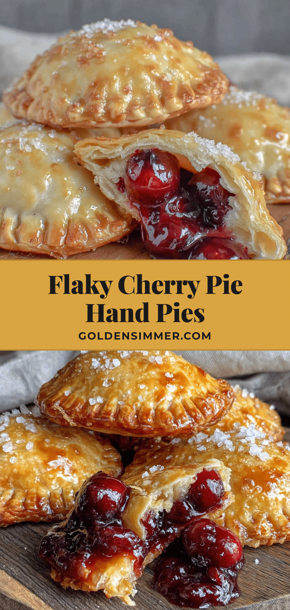 flaky cherry pie hand pies recipe