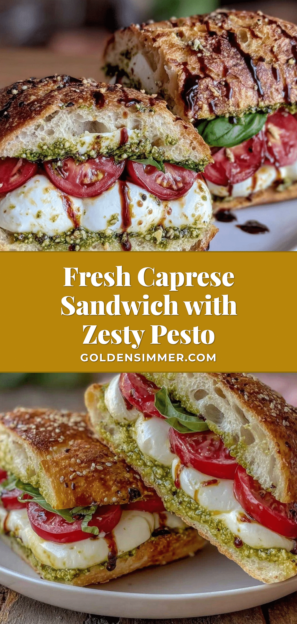 fresh caprese sandwich recipe
