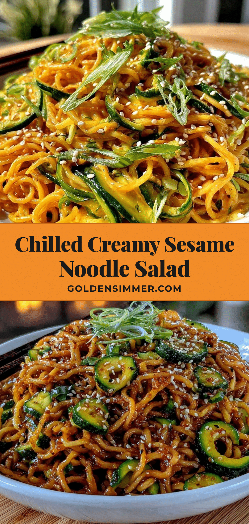 fresh cold sesame noodle salad recipe