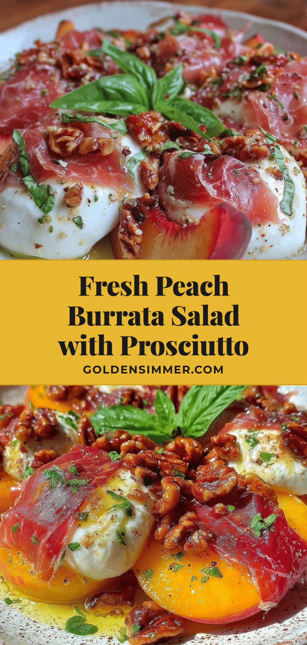 fresh peach and burrata salad recipe