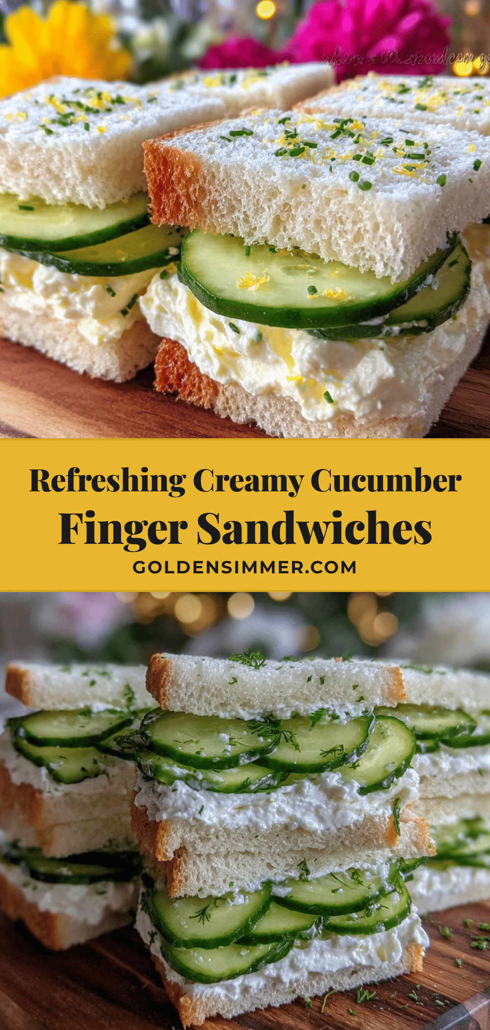 fresh pool party finger sandwiches recipe