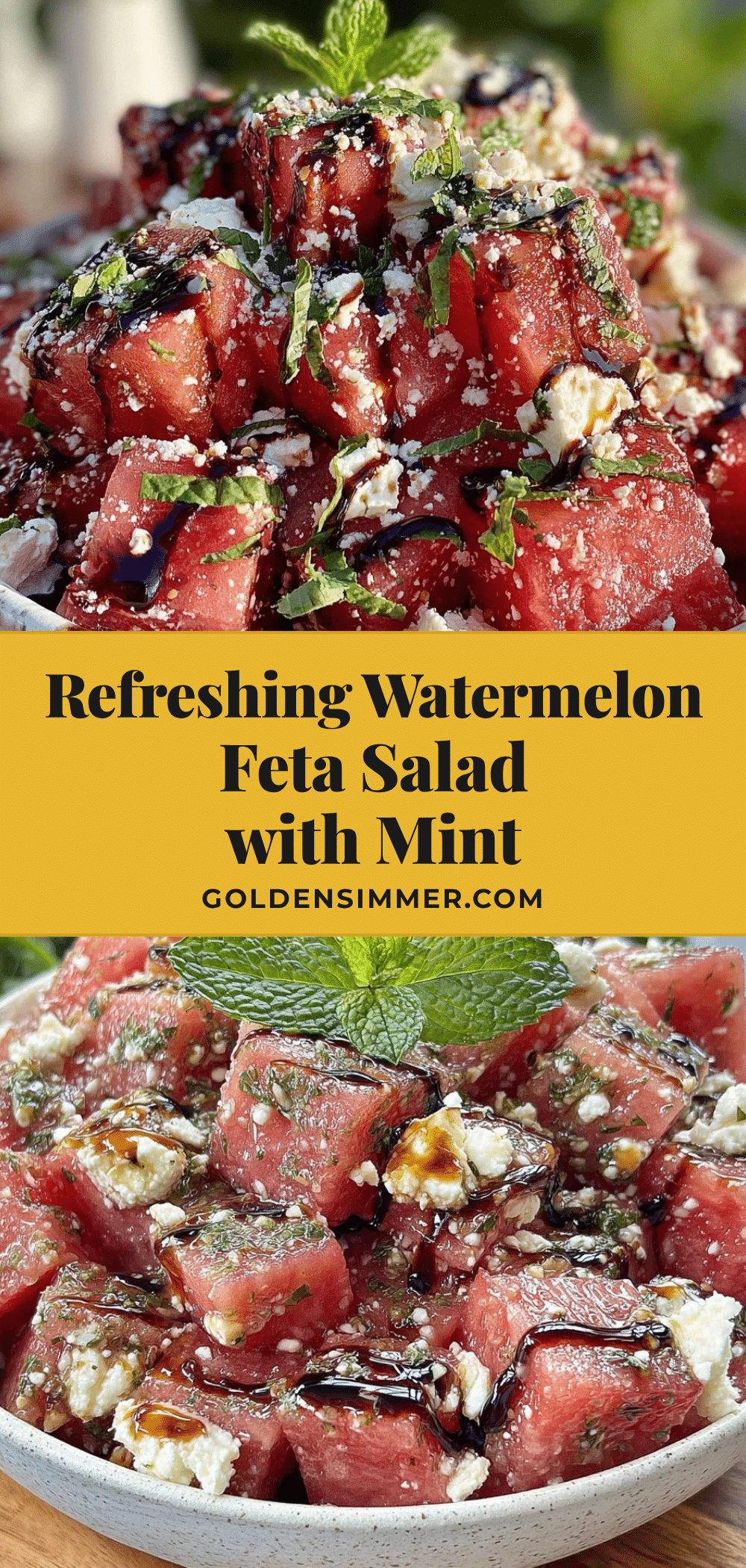 fresh watermelon feta salad recipe