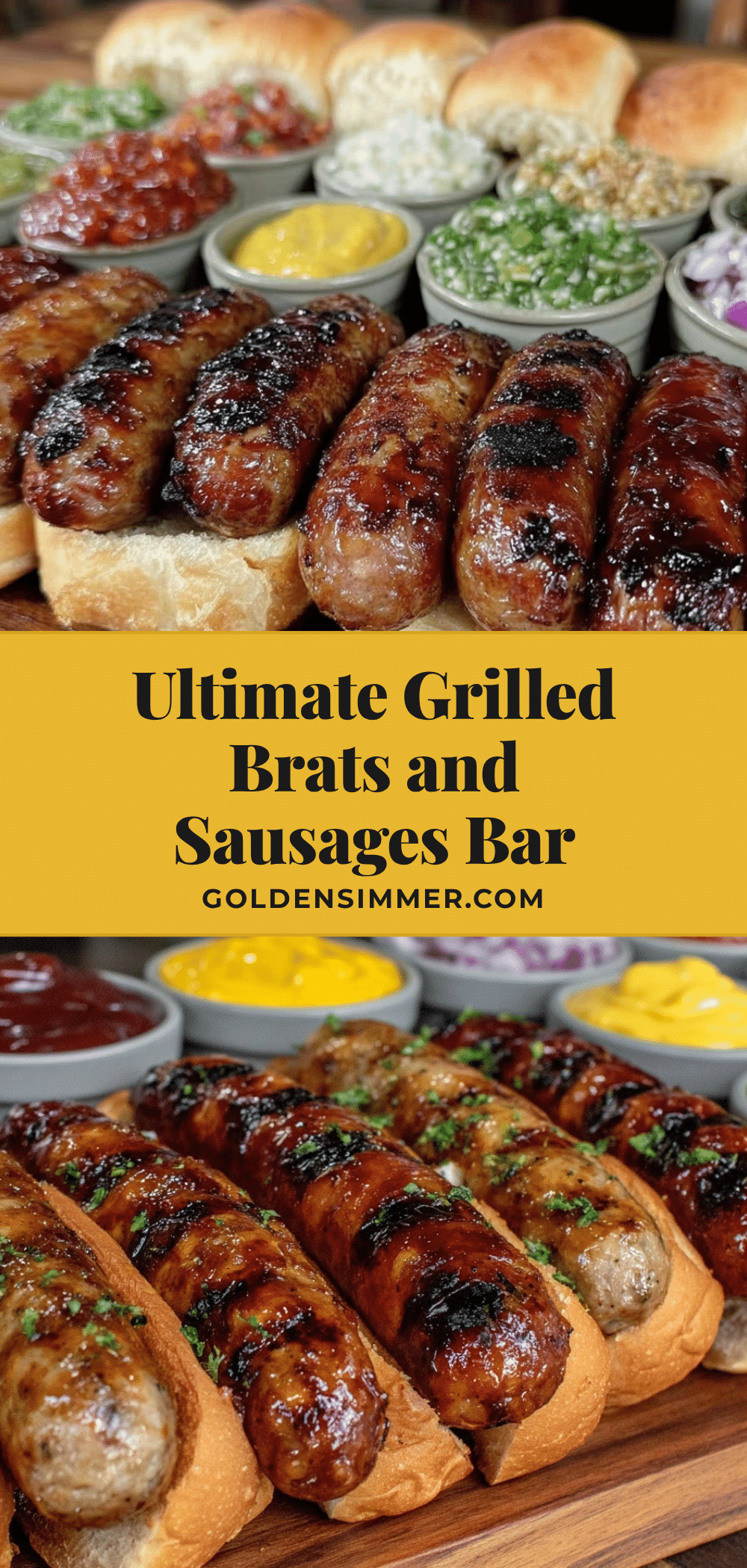 grilled brats and sausages bar recipe