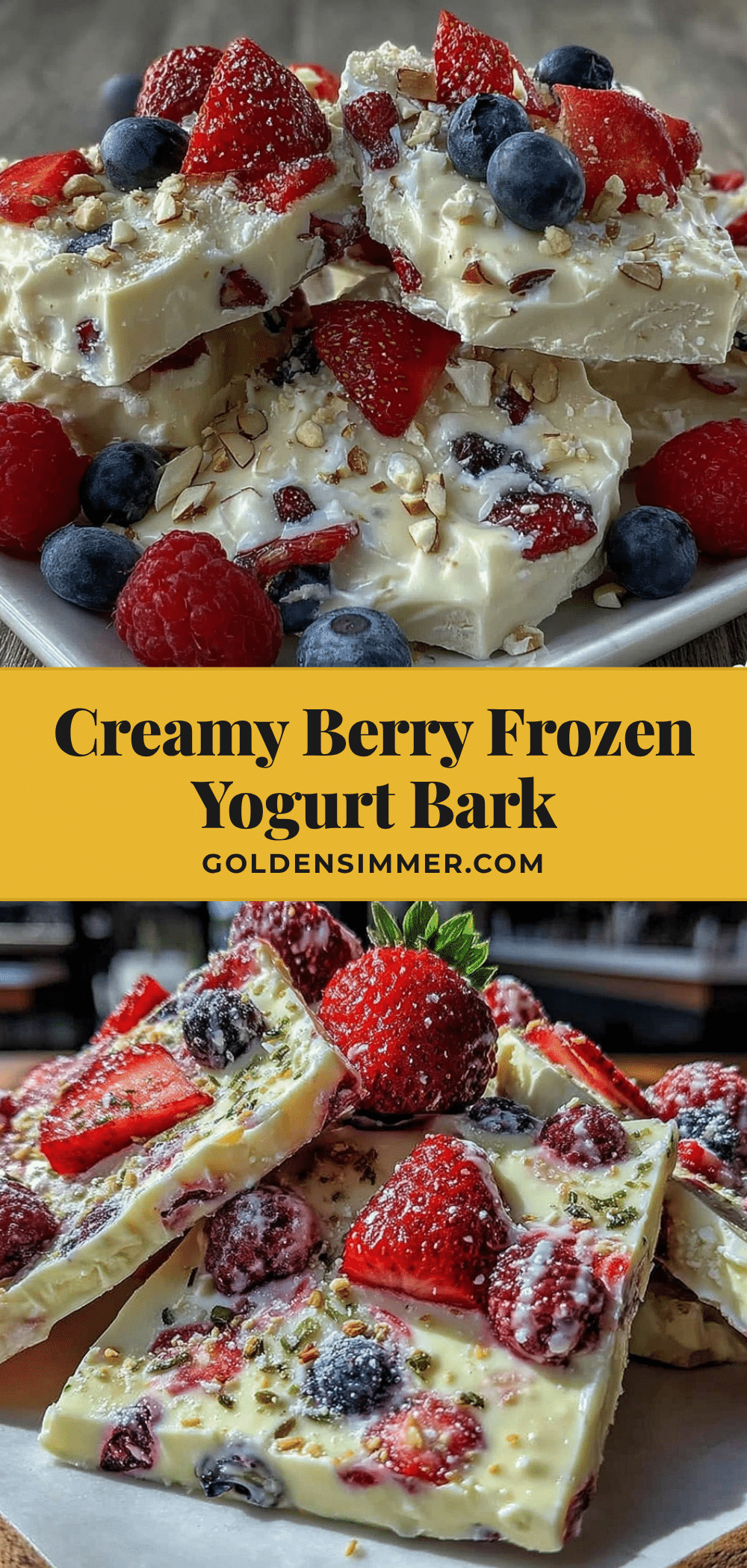 healthy frozen yogurt bark recipe