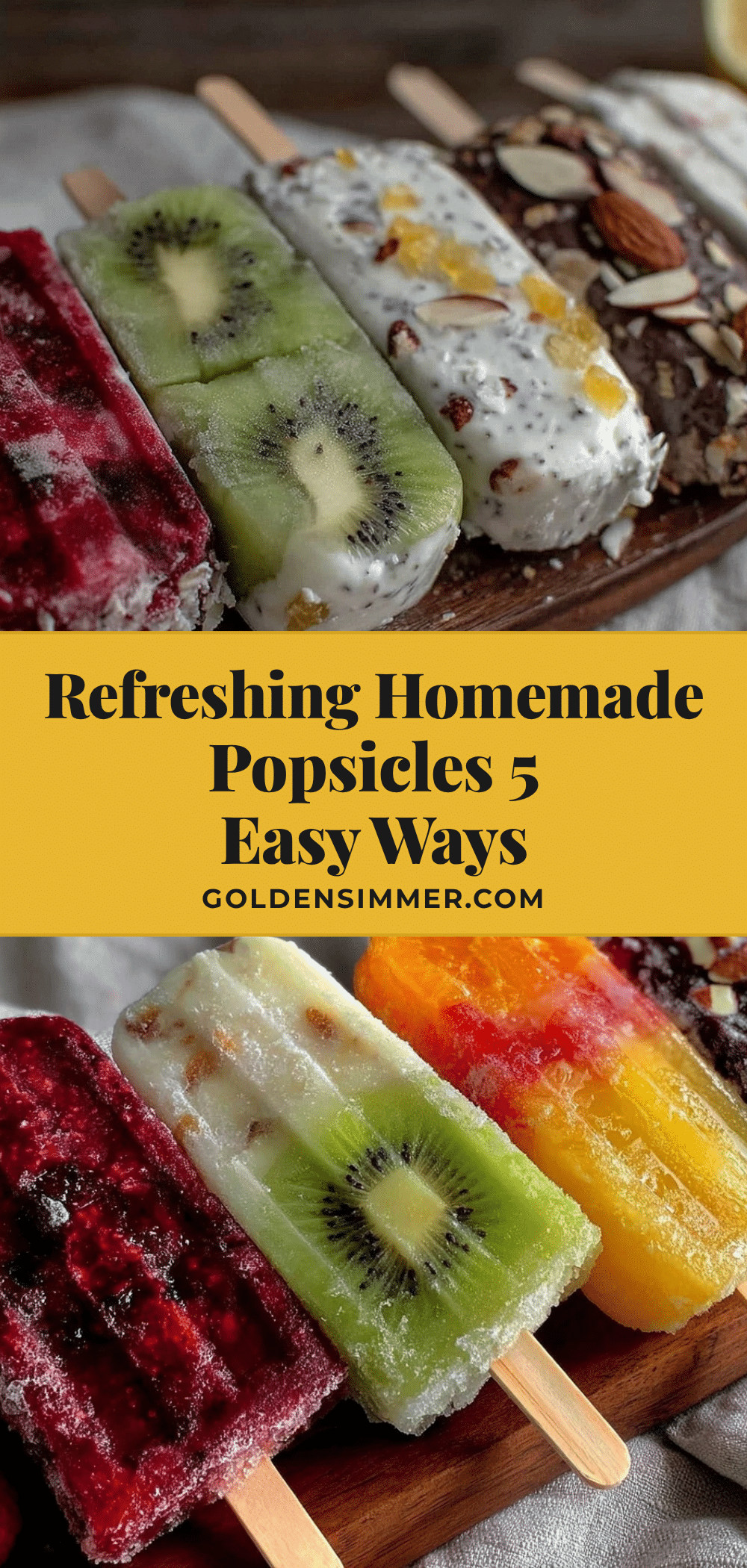 healthy homemade popsicles recipe