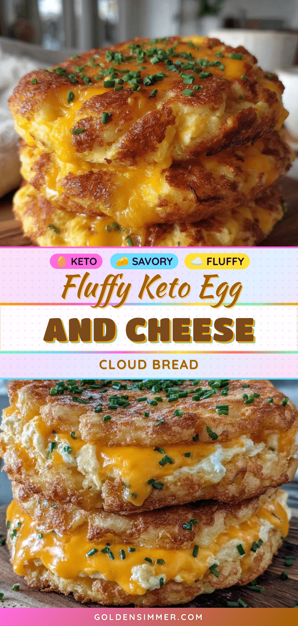 keto egg and cheese cloud bread sandwich recipe