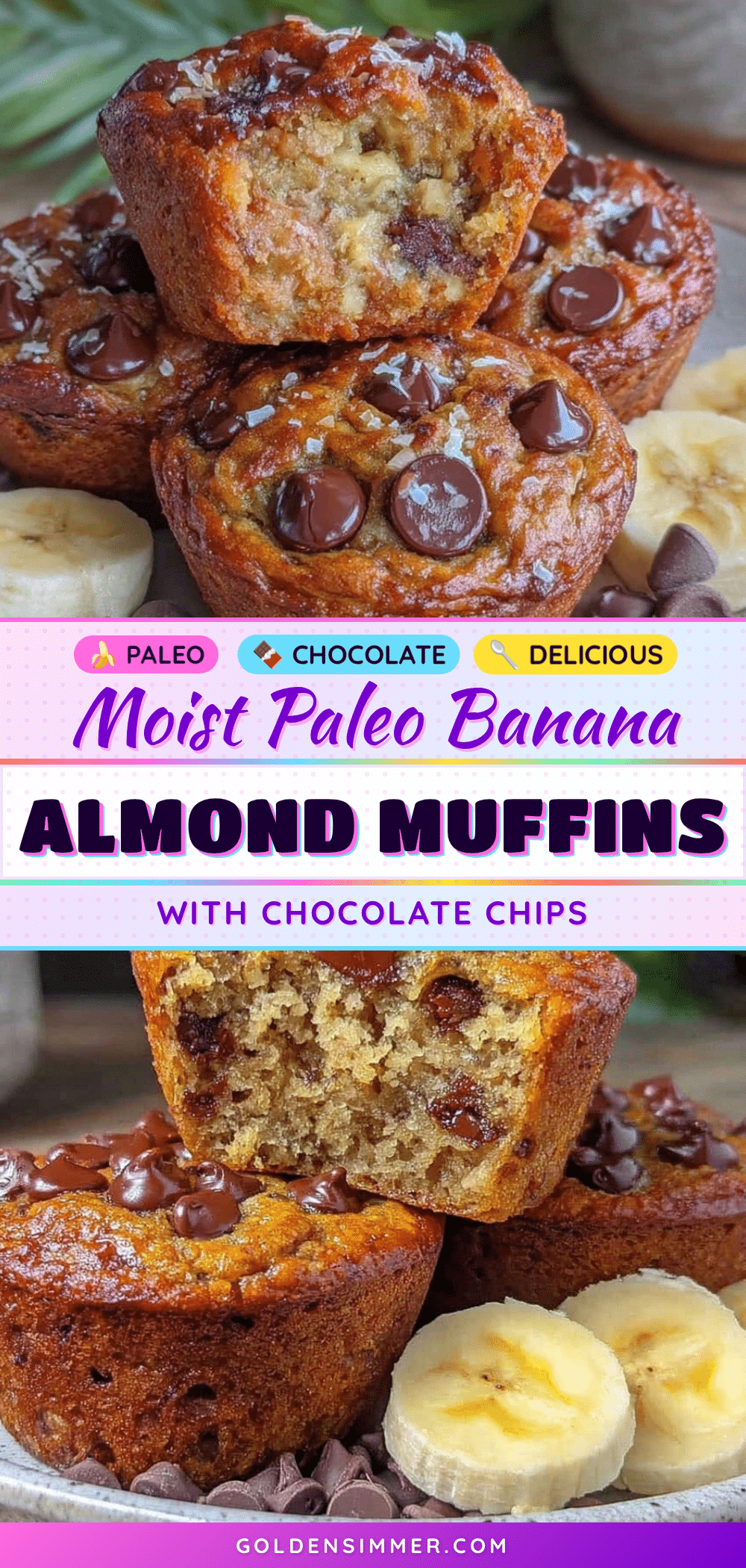 paleo banana almond flour muffins recipe