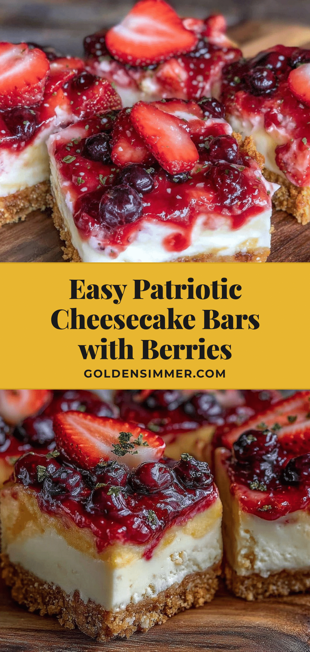 patriotic cheesecake bars recipe