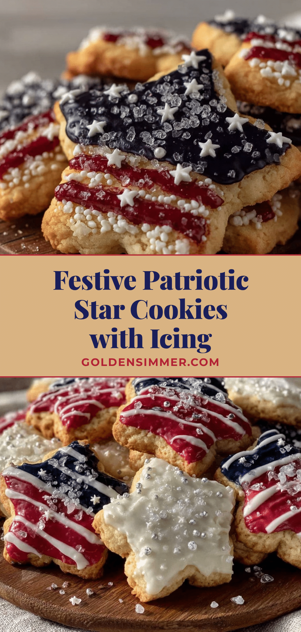 patriotic star-shaped cookies recipe