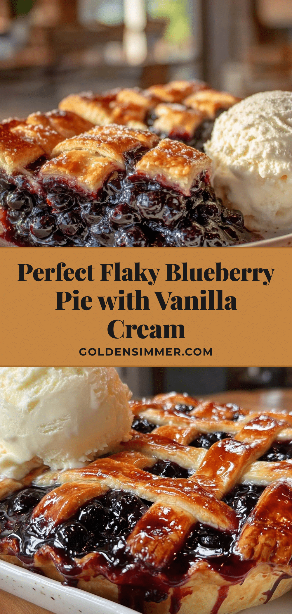 perfect flaky blueberry pie recipe