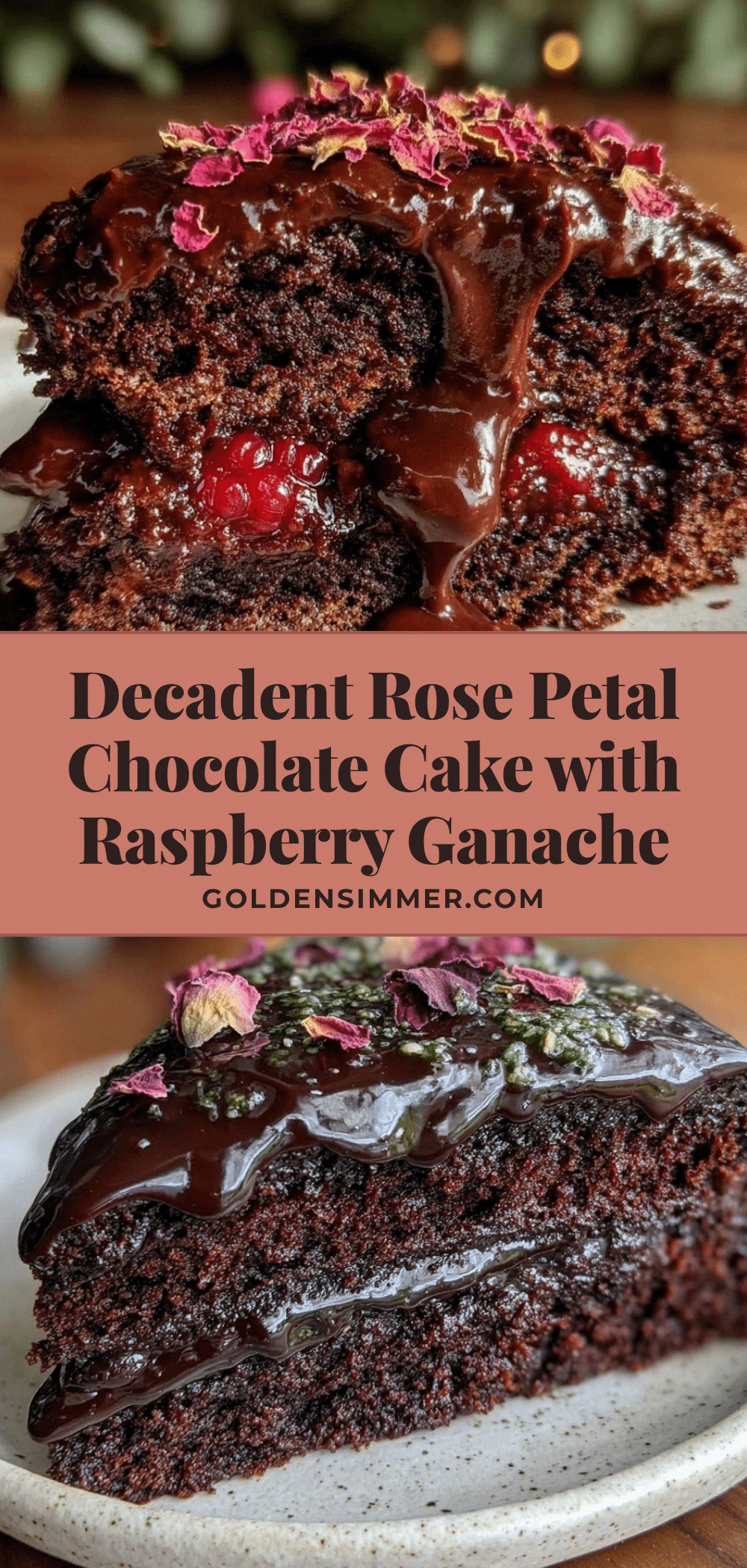 rose petal chocolate cake recipe