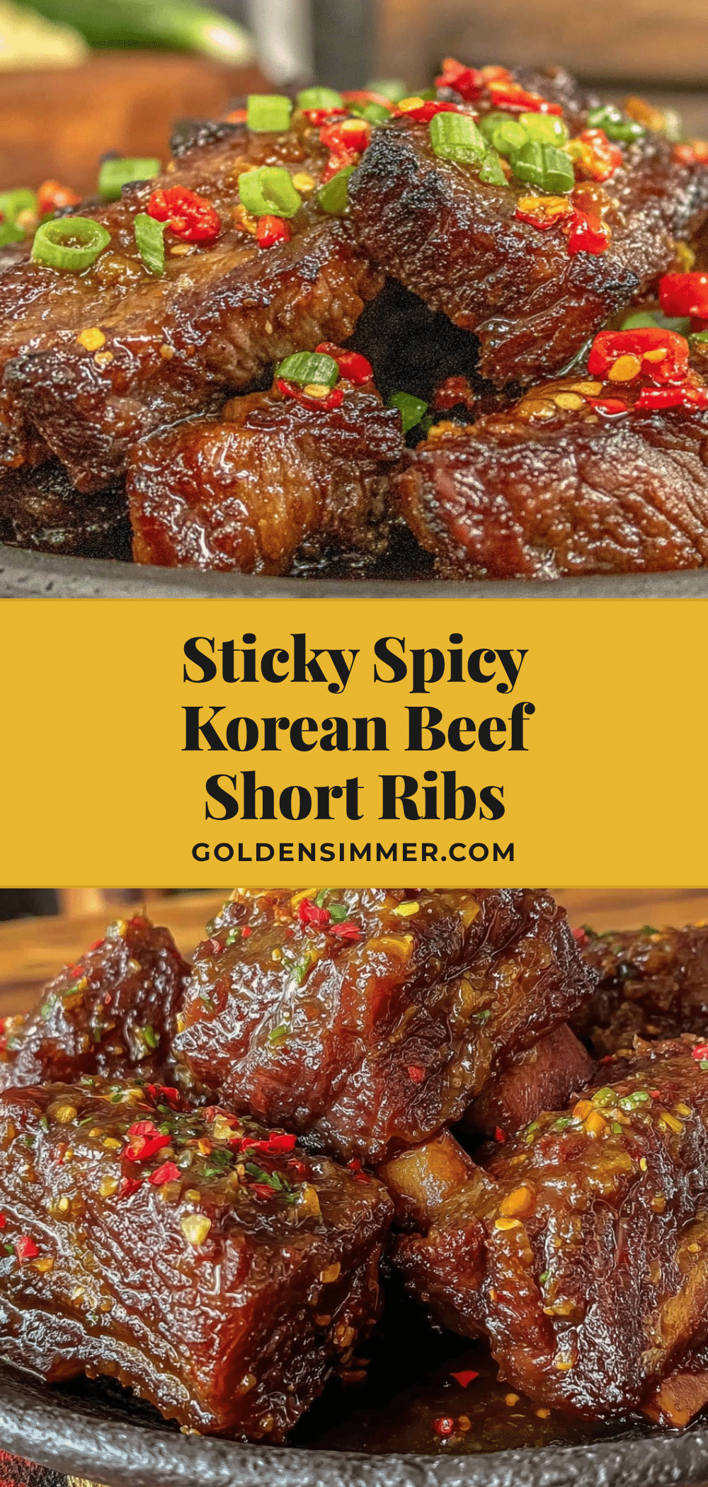 spicy korean beef short ribs recipe