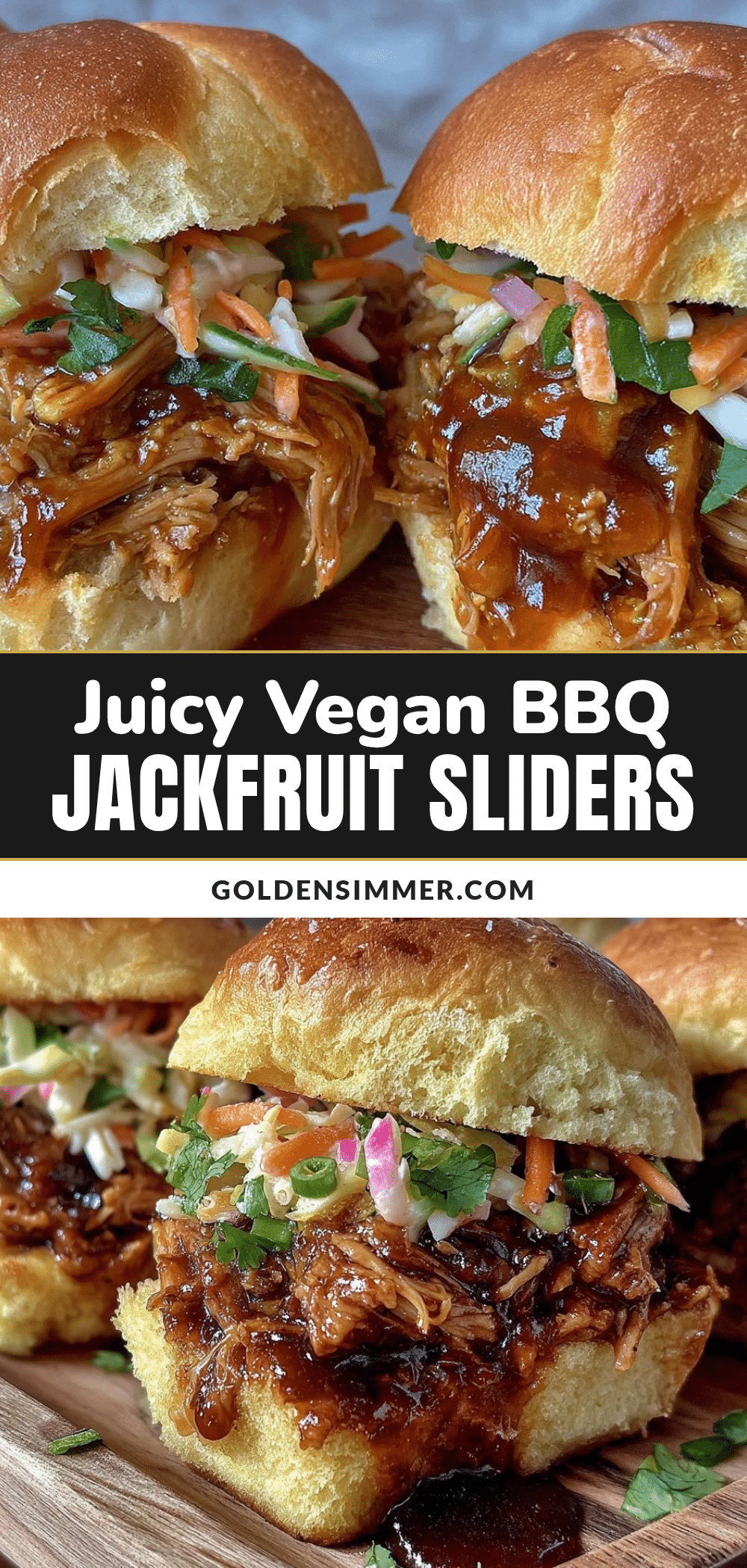 vegan bbq pulled jackfruit sliders recipe