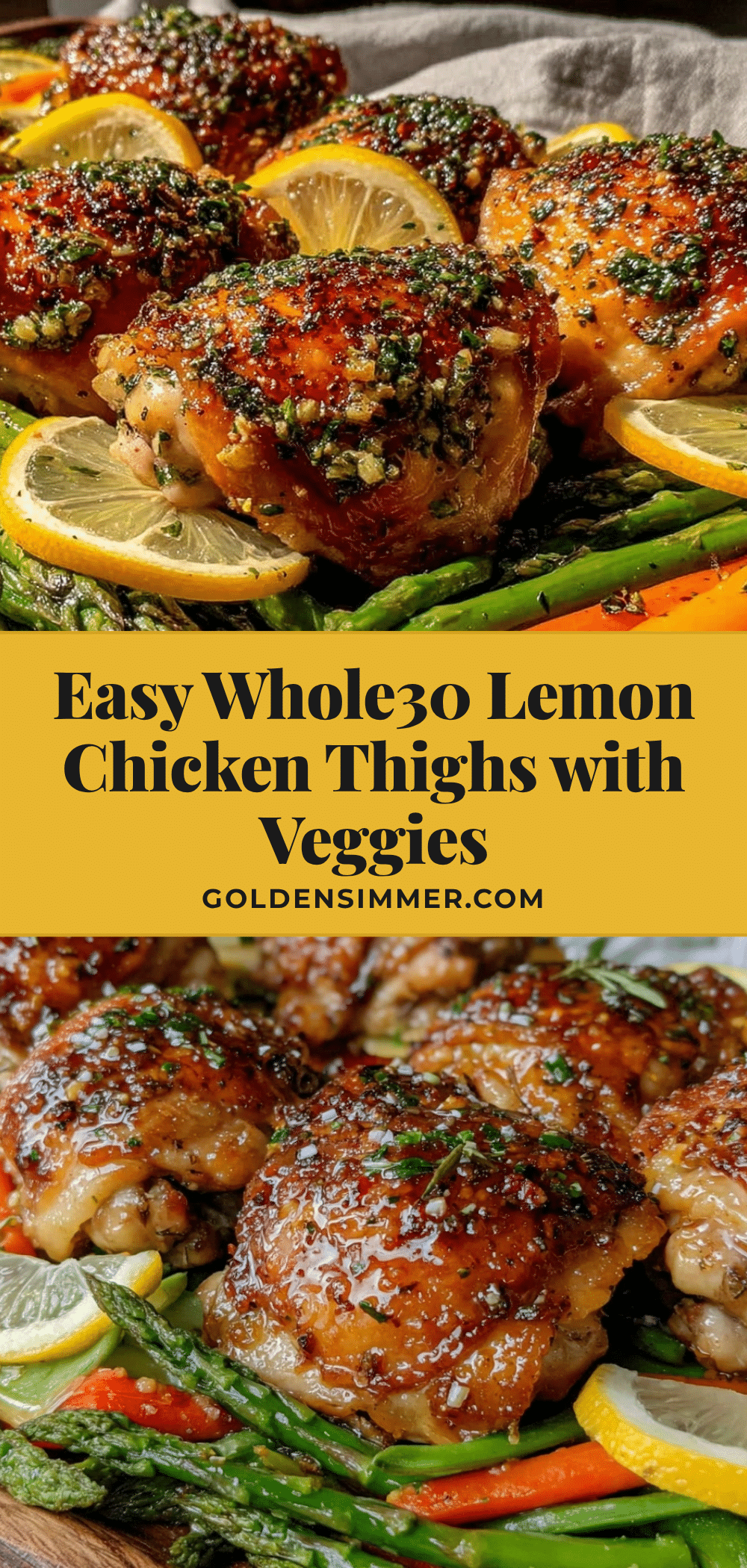 Whole30 sheet pan chicken thighs recipe