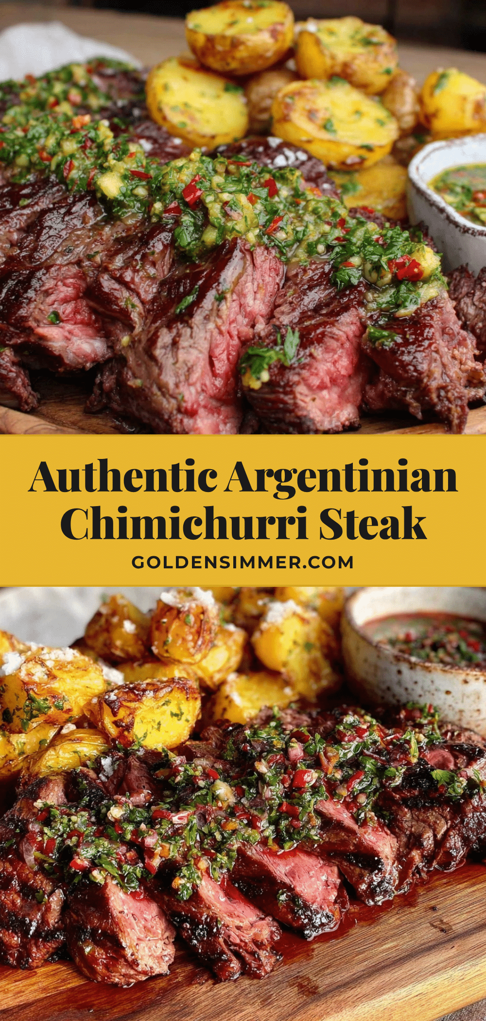 Argentinian asado chimichurri steak recipe