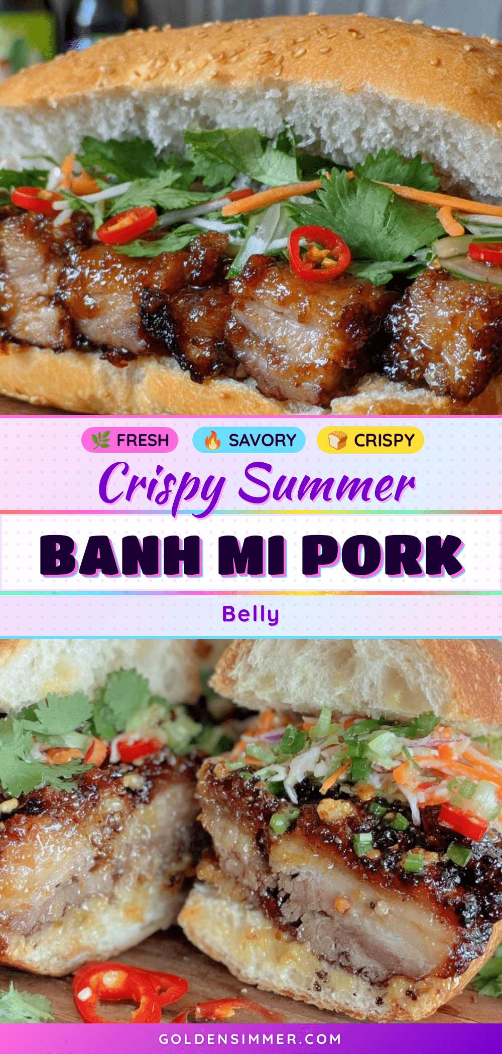 Banh Mi Pork Belly Sandwich recipe