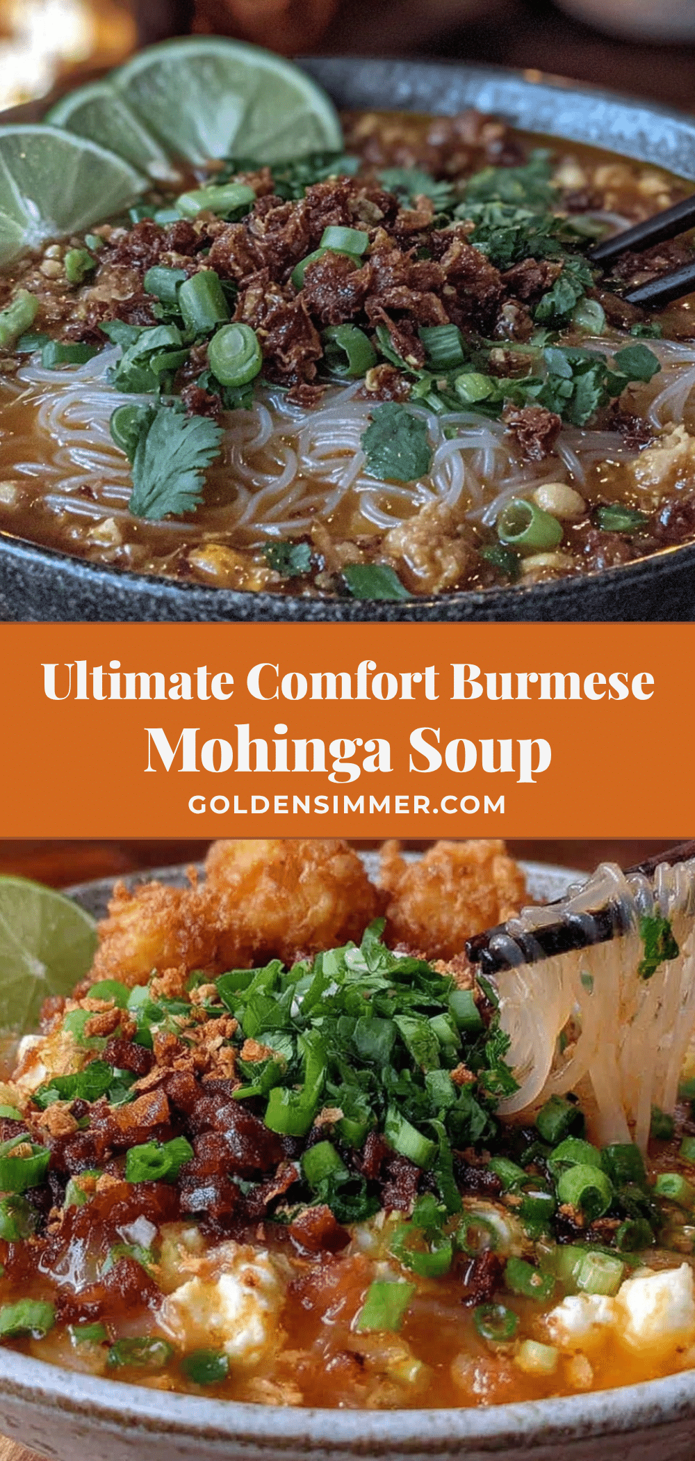 Burmese Mohinga Fish Noodle Soup recipe