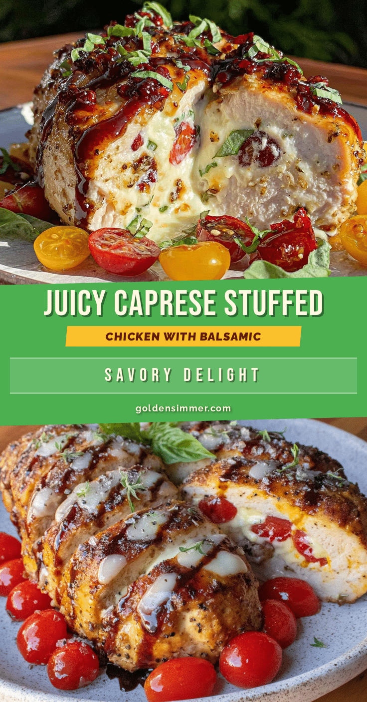 Caprese stuffed chicken breast recipe