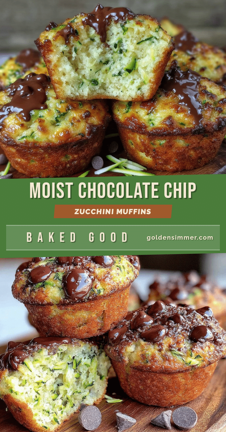 chocolate chip zucchini muffins recipe