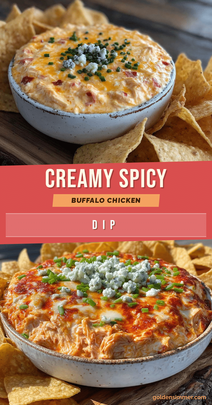 creamy buffalo chicken dip recipe