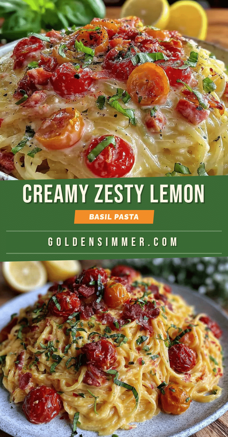 creamy lemon basil pasta recipe