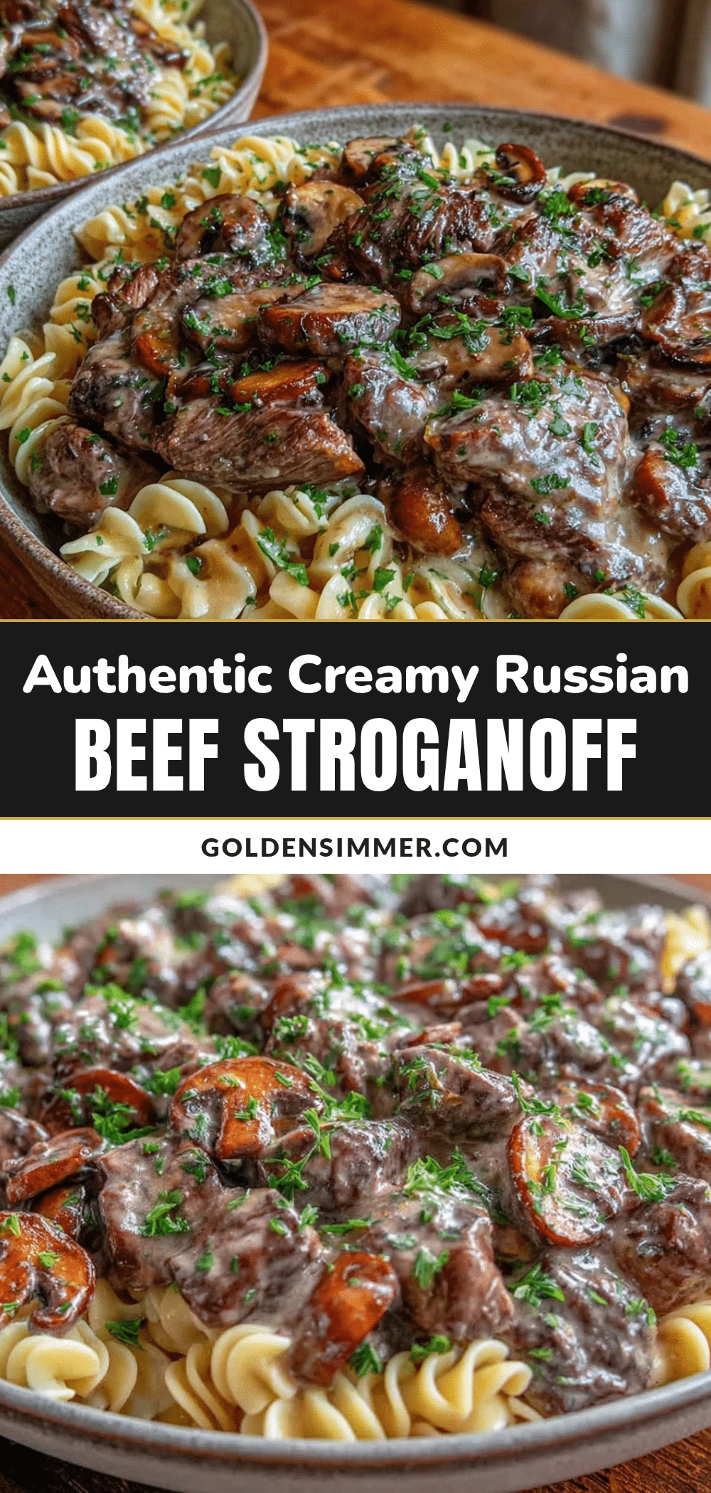 creamy russian beef stroganoff recipe