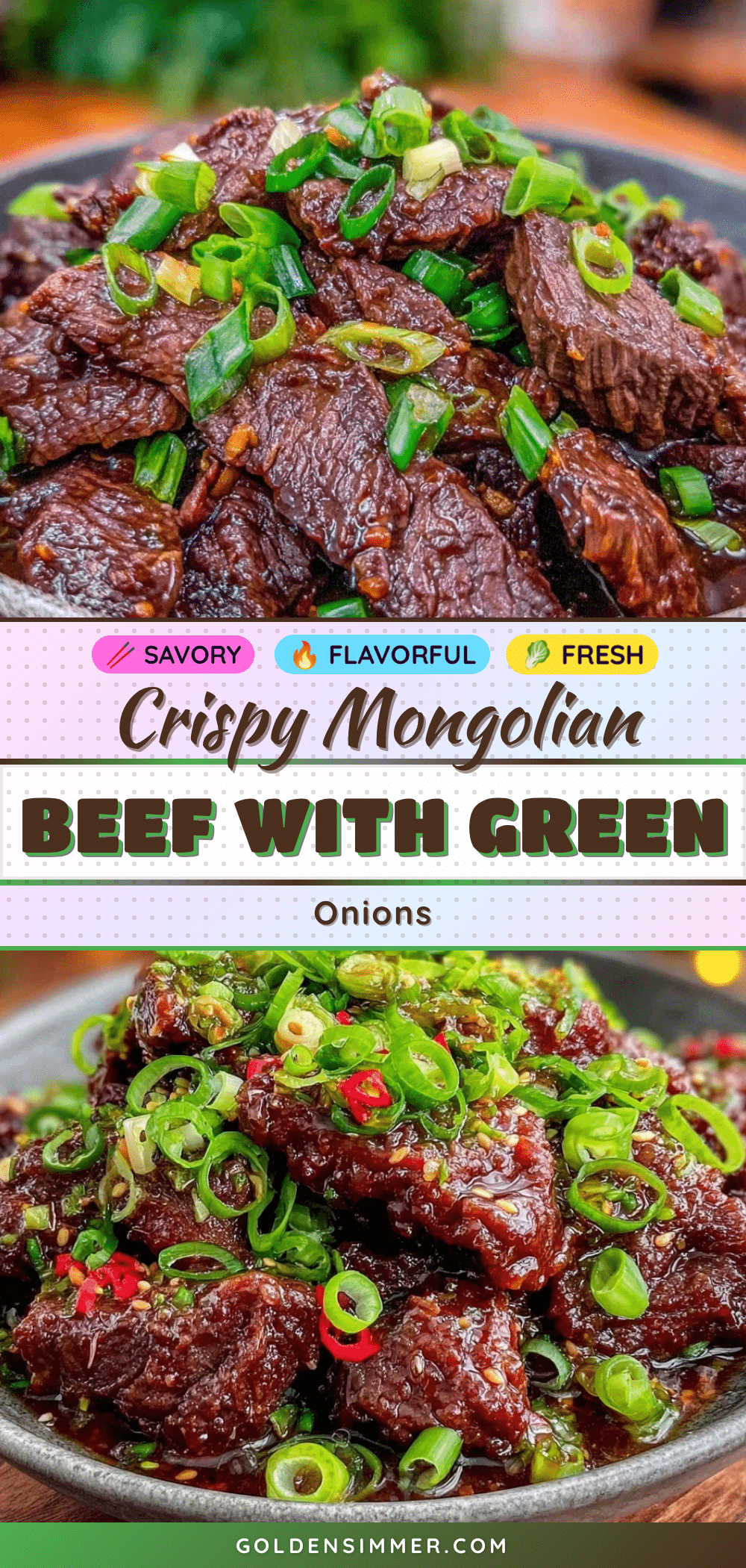 crispy Mongolian beef recipe