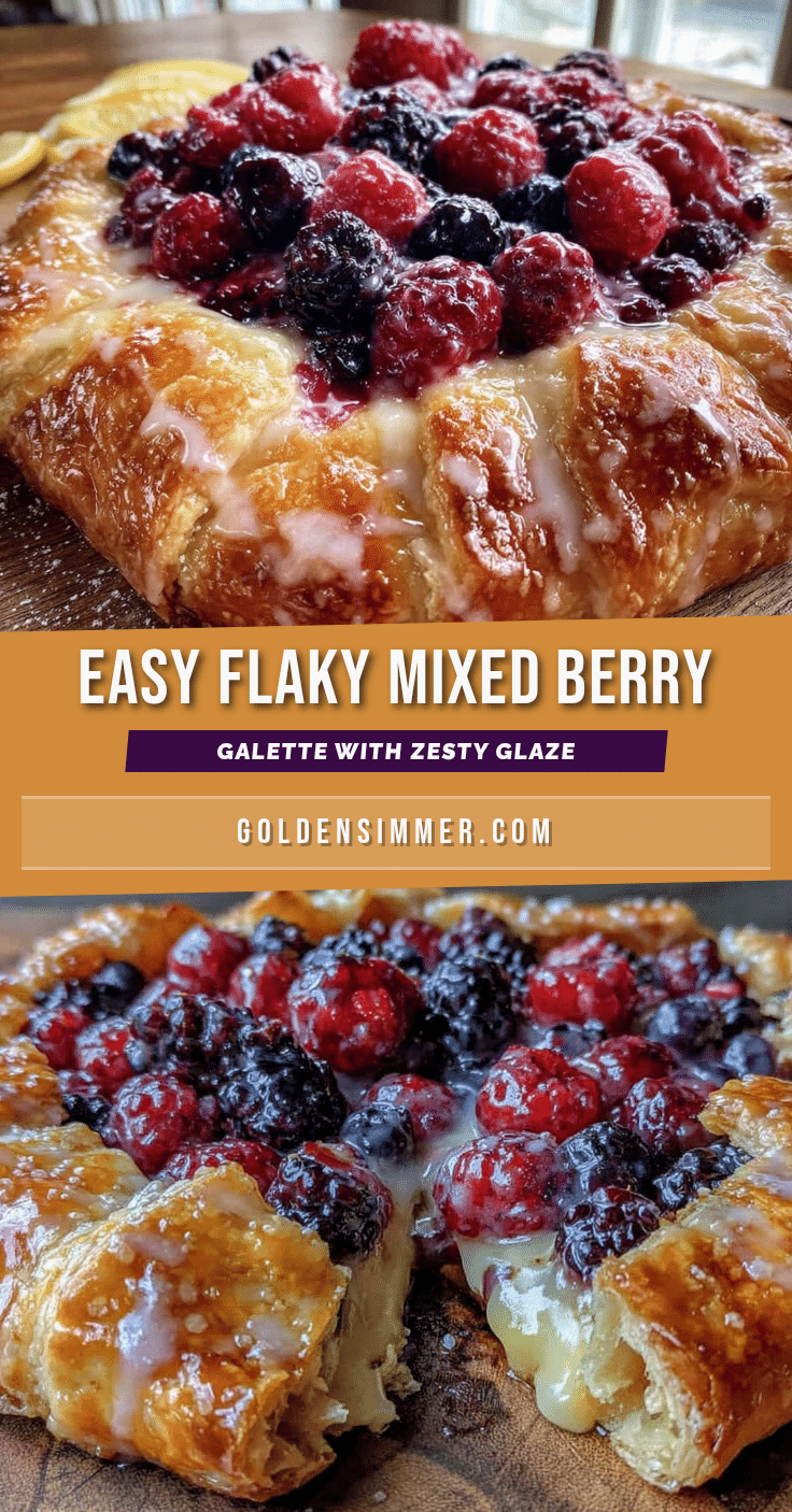 easy flaky mixed berry galette recipe