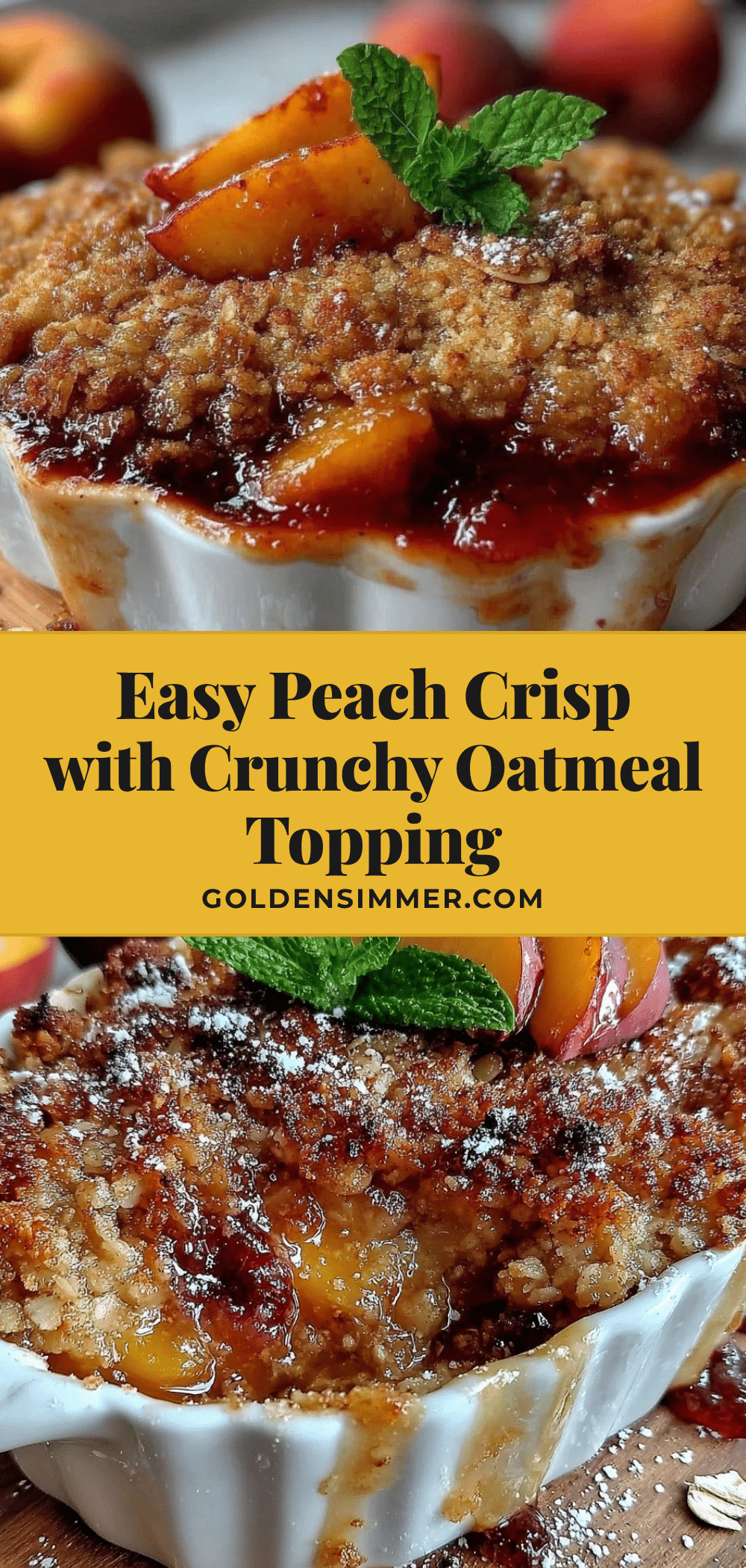 easy peach crisp recipe recipe