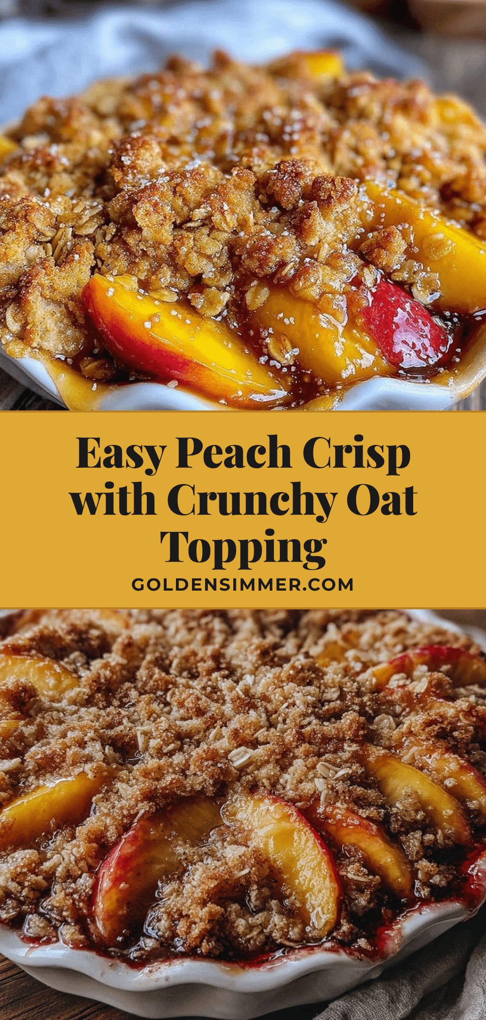 easy peach crisp recipe