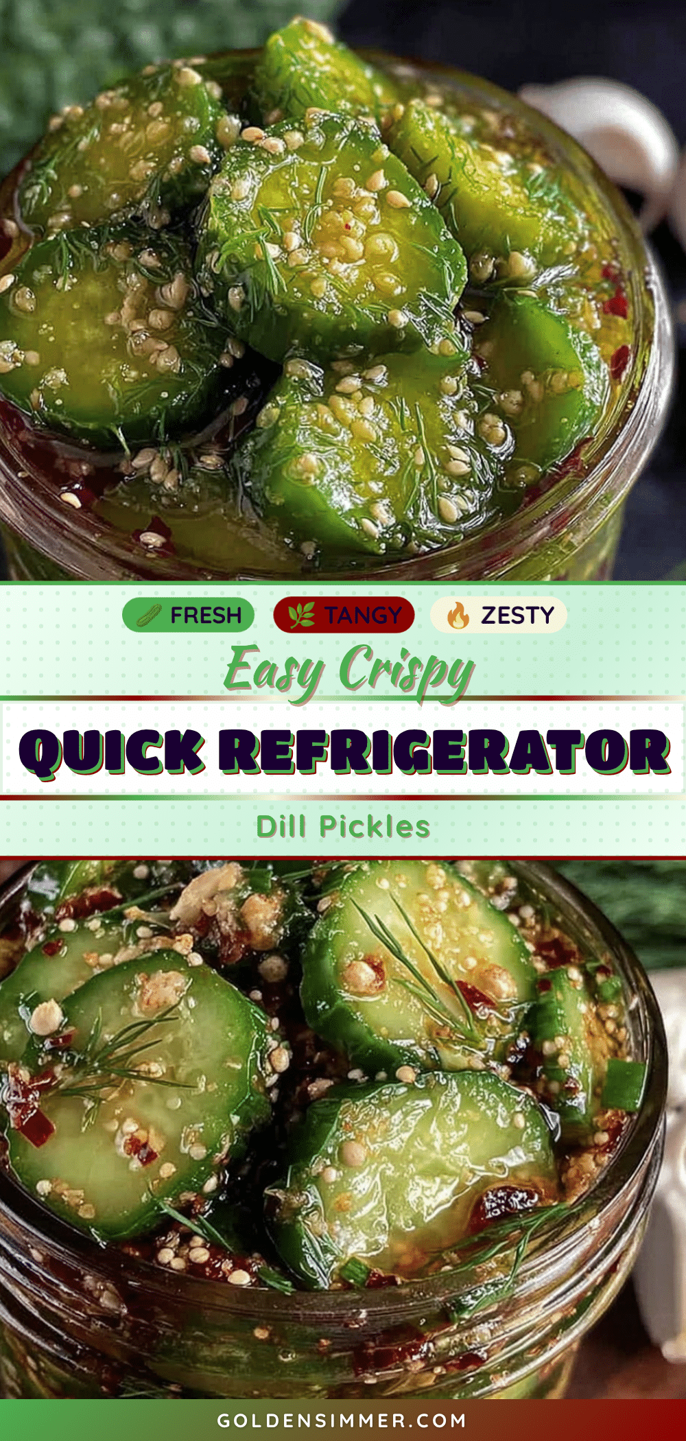 easy quick refrigerator dill pickles recipe