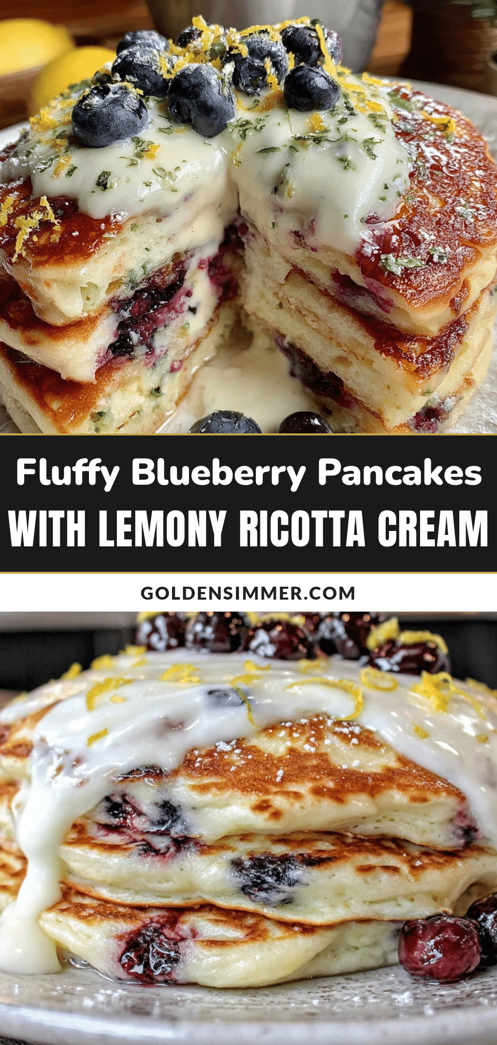 fluffy blueberry pancakes recipe
